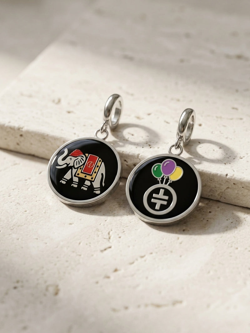 Elephant Circus Charm