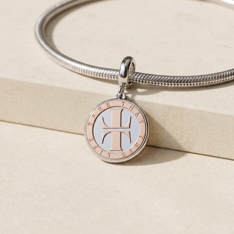 Take That This Life Two-Tone Rose Gold Dangle Charm